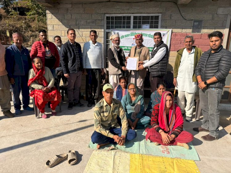 जायका परियोजना के अंतर्गत बहाव सिंचाई योजना गमोल्टी खड से रठौल किसानों को समर्पित