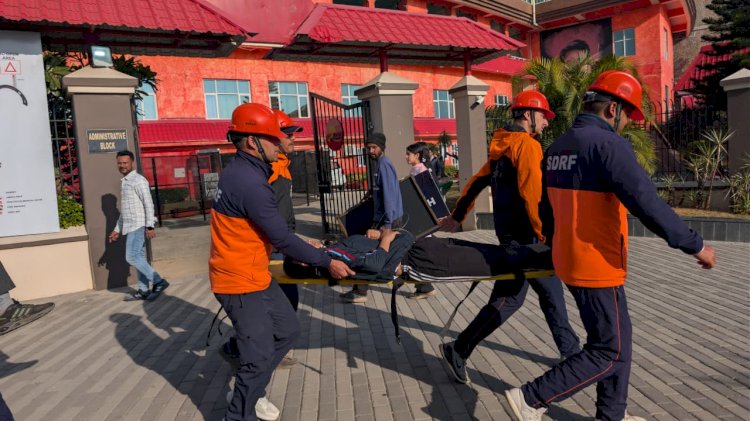 टी-20 क्रिकेट मैच के दृष्टिगत एचपीसीए क्रिकेट स्टेडियम में माॅक ड्रिल का आयोजन