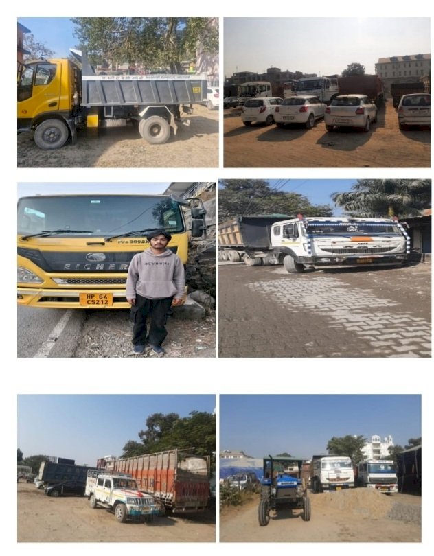 नाहन: 41टिप्परों/ट्रेक्टरों को कब्जे में लिया, बीती रात खनन माफिया पर कसा शिकंजा...