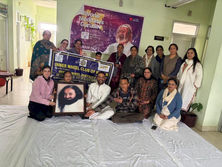 आर्ट ऑफ लिविंग विभिन्न संस्थानों मे  किया गया ध्यान योग शिविर का आयोजन