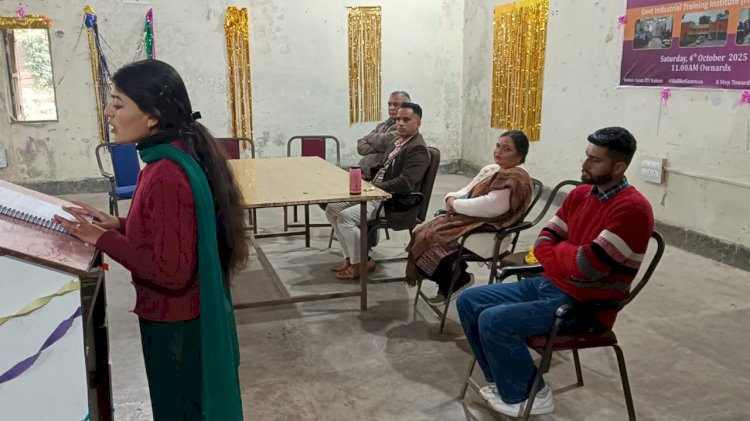 नाहन:वीर बाल दिवस मनाया आईटीआई परिसर में....