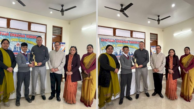 नाहन : संतोष चौहान मेमोरियल चेस चैंपियनशिप का हुआ समापन, प्रतीक राणा बने चैस चैम्पियन 