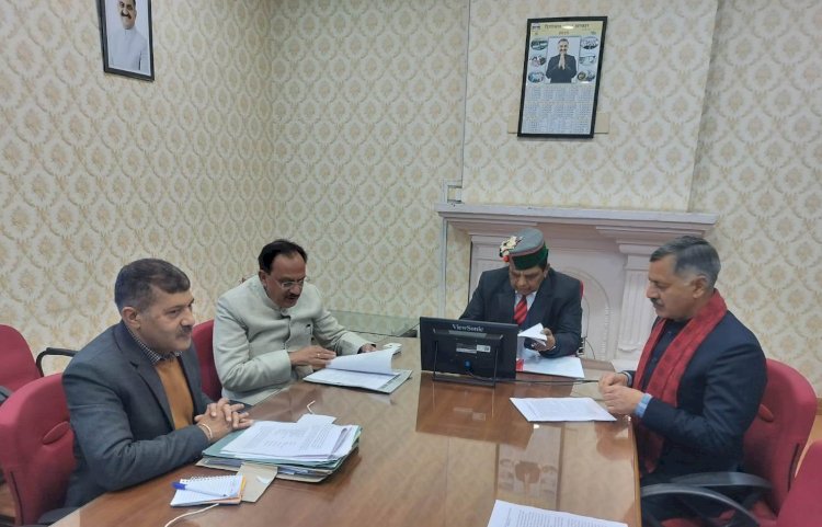 स्वास्थ्य मंत्री ने मंत्रिमंडलीय उप-समिति की बैठक की अध्यक्षता की