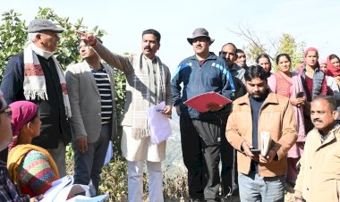 एनएच–03 सिहन से पाड़च्छु तक विधायक चन्द्रशेखर ने किया निरीक्षण