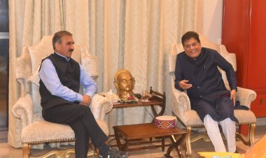 मुख्यमंत्री ने केंद्रीय वाणिज्य एवं उद्योग मंत्री से की भेंट, पीक सीज़न के दौरान सेब आयात पर प्रतिबंध लगाने का किया आग्रह