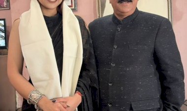 जल प्रबंधन बोर्ड के उपाध्यक्ष ने विंटर क्वीन स्नेहा शर्मा को किया सम्मानित