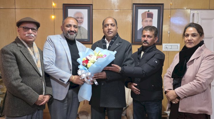 भाजपा प्रतिनिधिमंडल ने नेता प्रतिपक्ष जयराम ठाकुर से की भेंट, नववर्ष 2026 की दी शुभकामनाएं