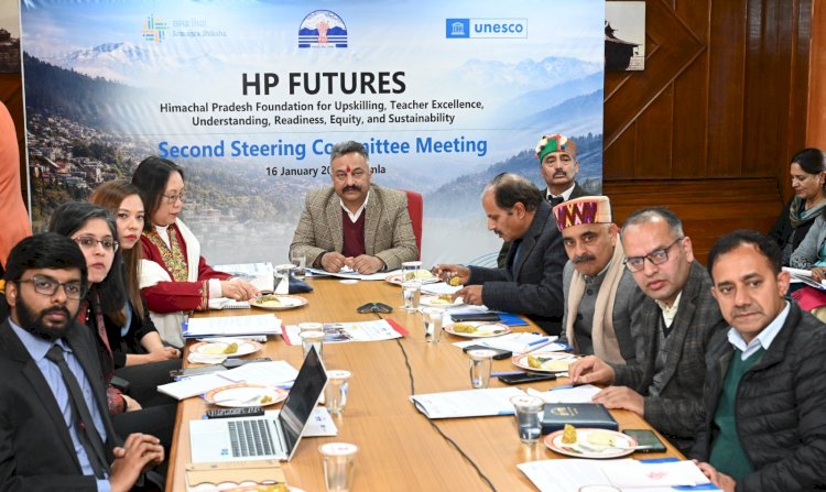 शिक्षा मंत्री ने यूनेस्को एचपी फ्यूचर्स परियोजना की स्टियरिंग कमेटी बैठक की अध्यक्षता की