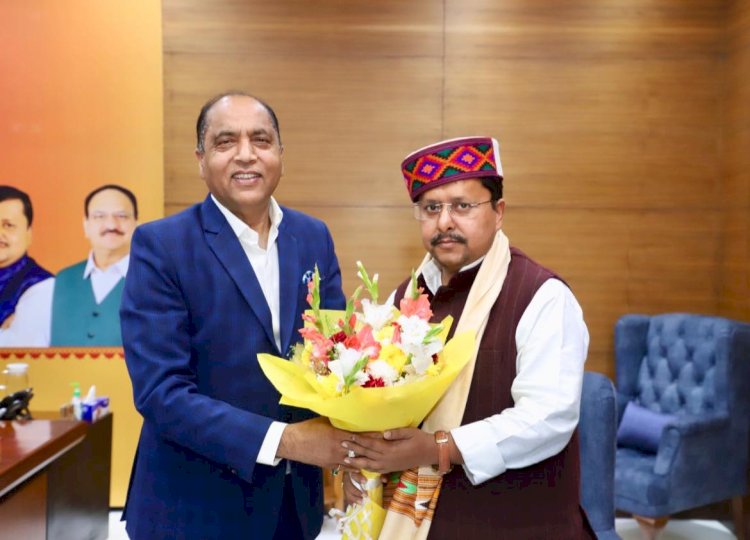 हिमाचल के बेटे ने संगठन को दी नई ऊँचाई": जयराम ठाकुर ने जेपी नड्डा के ऐतिहासिक कार्यकाल को सराहा, नए अध्यक्ष का किया अभिनंदन