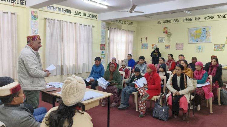 ग्राम पंचायत पीज में जिला रेड क्रॉस द्वारा दिव्यांगता शिविर का आयोजन