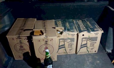 आबकारी विभाग द्वारा अवैध शराब जब्त