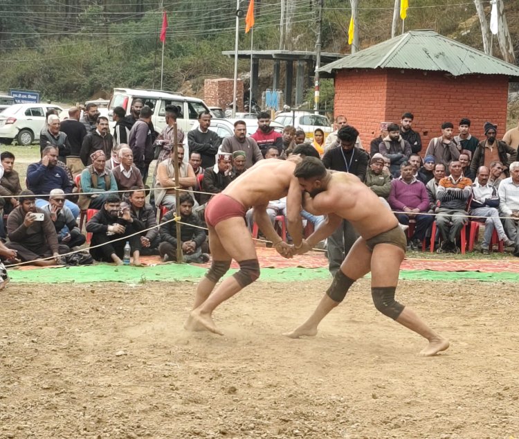 राज्य स्तरीय शिवरात्रि महोत्सव के अंतर्गत बैजनाथ में दो दिवसीय कुश्ती प्रतियोगिता सम्पन्न