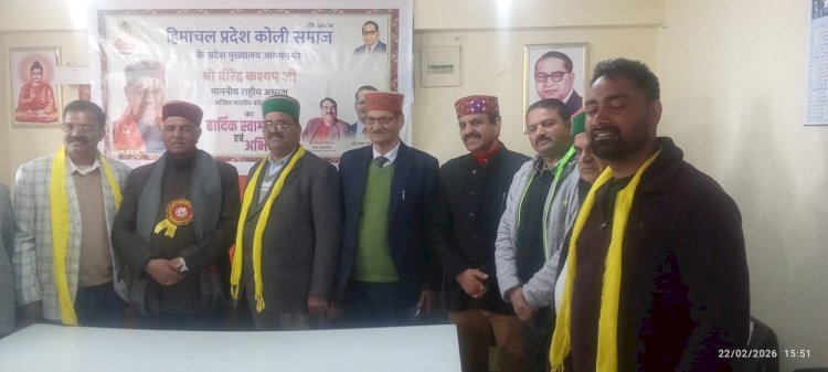 शिमला में हिमाचल कोली समाज की 172वीं राज्यस्तरीय बैठक संपन्न।