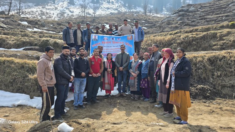 मंडी जिले की चौहार और बरोट घाटी में एचपी शिवा परियोजना के तहत वृक्षारोपण अभियान का आगाज़