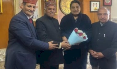 कोली समाज के विशाल राष्ट्रीय सम्मेलन को लेकर बढ़ी हलचल, वीरेंद्र कश्यप ने मंत्री धनी राम शांडिल से की मुलाकात।