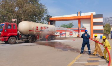 आईओसीएल एलपीजी बॉटलिंग प्लांट रायपुर सहोडां में मॉक ड्रिक आयोजित