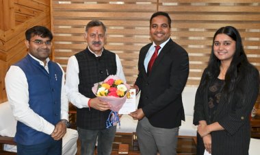 राज्य स्तरीय नलवाड़ी मेला में शामिल होने के लिए मंत्री राजेश धर्माणी को किया आमंत्रित