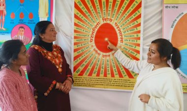 नलवाड़ी मेला में आध्यात्मिकता का संदेश दे रहा है ब्रह्माकुमारी केंद्र बिलासपुर का स्टाल