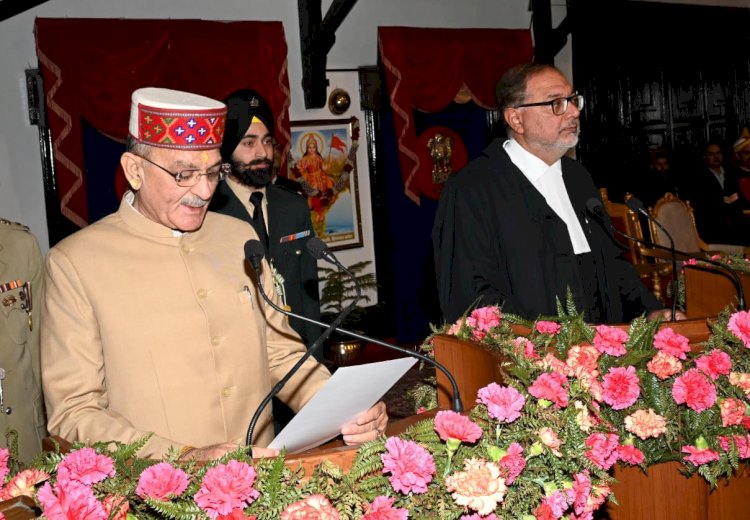 कविन्द्र गुप्ता ने हिमाचल प्रदेश के राज्यपाल पद की शपथ ग्रहण की
