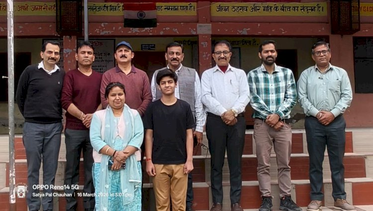 नाहन:  सैनवाला जमा दो स्कूल के आयुष का चयन इंस्पायर मानक स्कीम में...