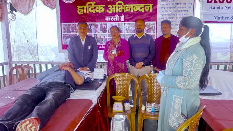 जिला रेड क्रॉस सोसाइटी, शिमला द्वारा शहीद दिवस पर रक्तदान शिविर का आयोजन