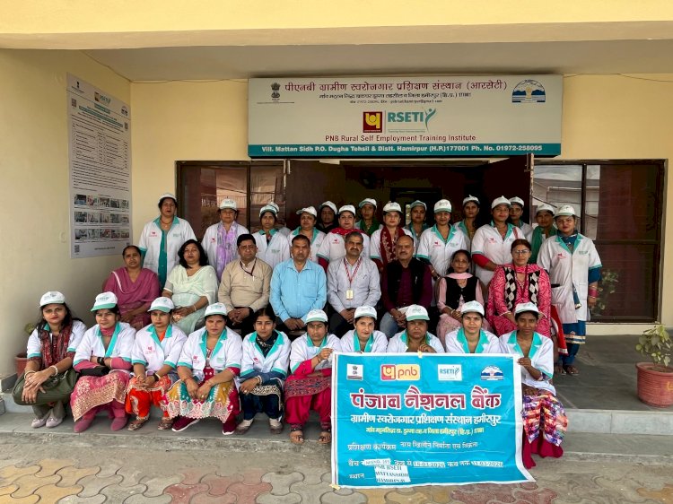 आरसेटी में 28 महिलाओं ने सीखे खिलौने बनाना