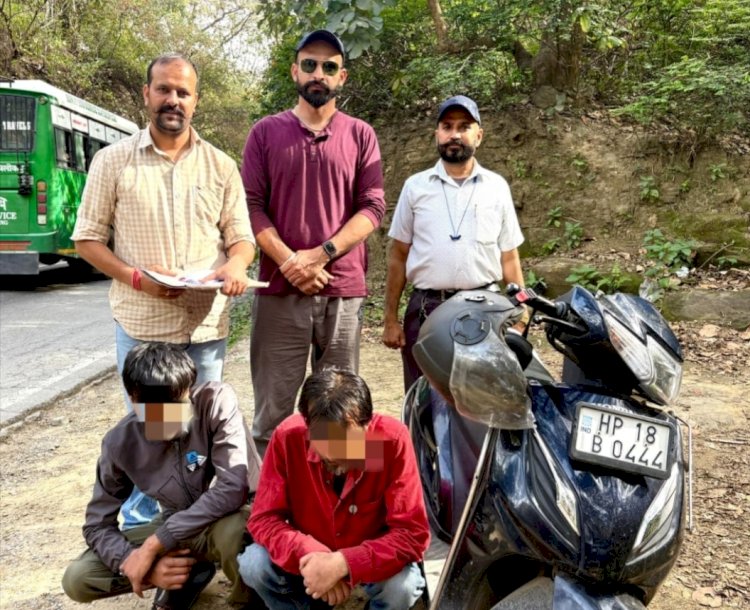 नाहन: स्थानीय युवकों से 6.68 ग्राम चिट्टा पकड़ा, स्कुटी समेत धरे गए...