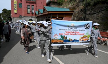 कांगड़ा भूकंप की 121वीं वर्षगांठ पर निकाली जागरुकता रैली