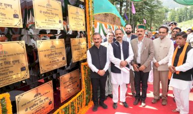 मुख्यमंत्री ने 51.10 करोड़ रुपये की 15 परियोजनाओं के उद्घाटन व शिलान्यास किए