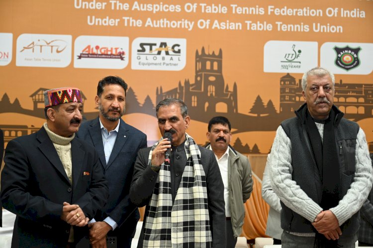 मुख्यमंत्री ने किया साउथ एशियन यूथ टेबल टेनिस प्रतियोगिता का शुभारम्भ