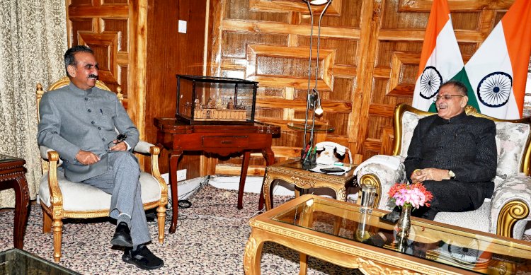 मुख्यमंत्री ने राज्यपाल से भेंट की