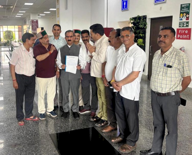 मुख्यमंत्री से टैक्सी एवं ट्रक ऑपरेटर्स के प्रतिनिधिमंडल ने भेंट की