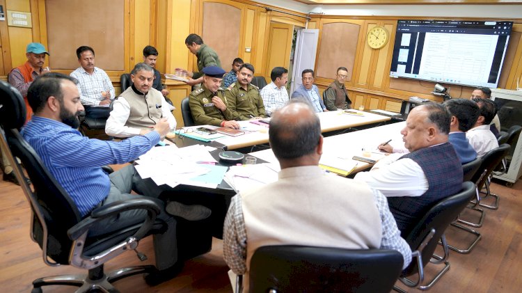 जिला सड़क सुरक्षा समिति किन्नौर की मासिक बैठक आयोजित