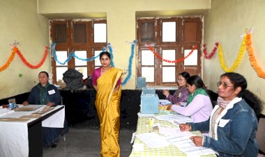पंचायत चुनाव के प्रथम चरण में उपायुक्त ने हिंसा मतदान केंद्र का किया निरीक्षण