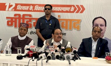 मोदी सरकार ने हिमाचल के विकास में कोई कसर नहीं छोड़ी, लेकिन कांग्रेस सरकार अवसरों को उपलब्धियों में बदलने में विफल रही: जे.पी. नड्डा