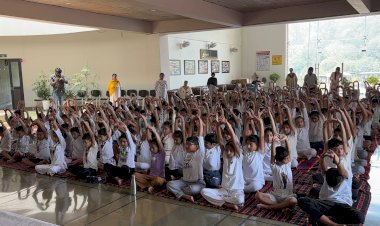 नाहन :अरिहंत इंटरनेशनल विद्यालय, नाहन में योग दिवस की पूर्व संध्या पर विविध कार्यक्रमों का आयोजन