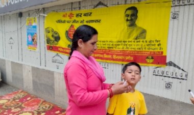 जिला शिमला में राष्ट्रीय पल्स पोलियो अभियान के पहले दिन 50,454 बच्चों को पिलाई गई पोलियो की खुराक