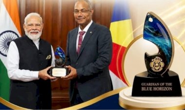सेशेल्स ने प्रधानमंत्री नरेंद्र मोदी को ‘गार्डियन ऑफ द ब्लू होराइजन’ सम्मान से किया सम्मानित