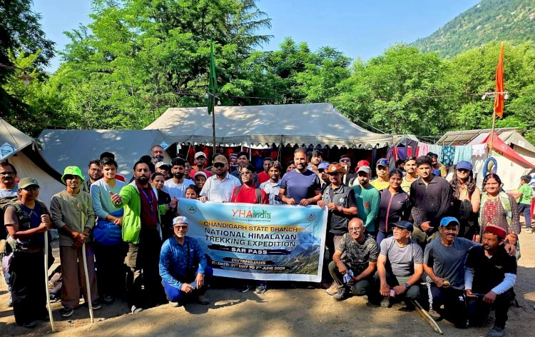 दिव्यांगजनों के लिए वाईएचएआई चंडीगढ़ की सर पास ट्रेकिंग टीम कुल्लू पहुंची